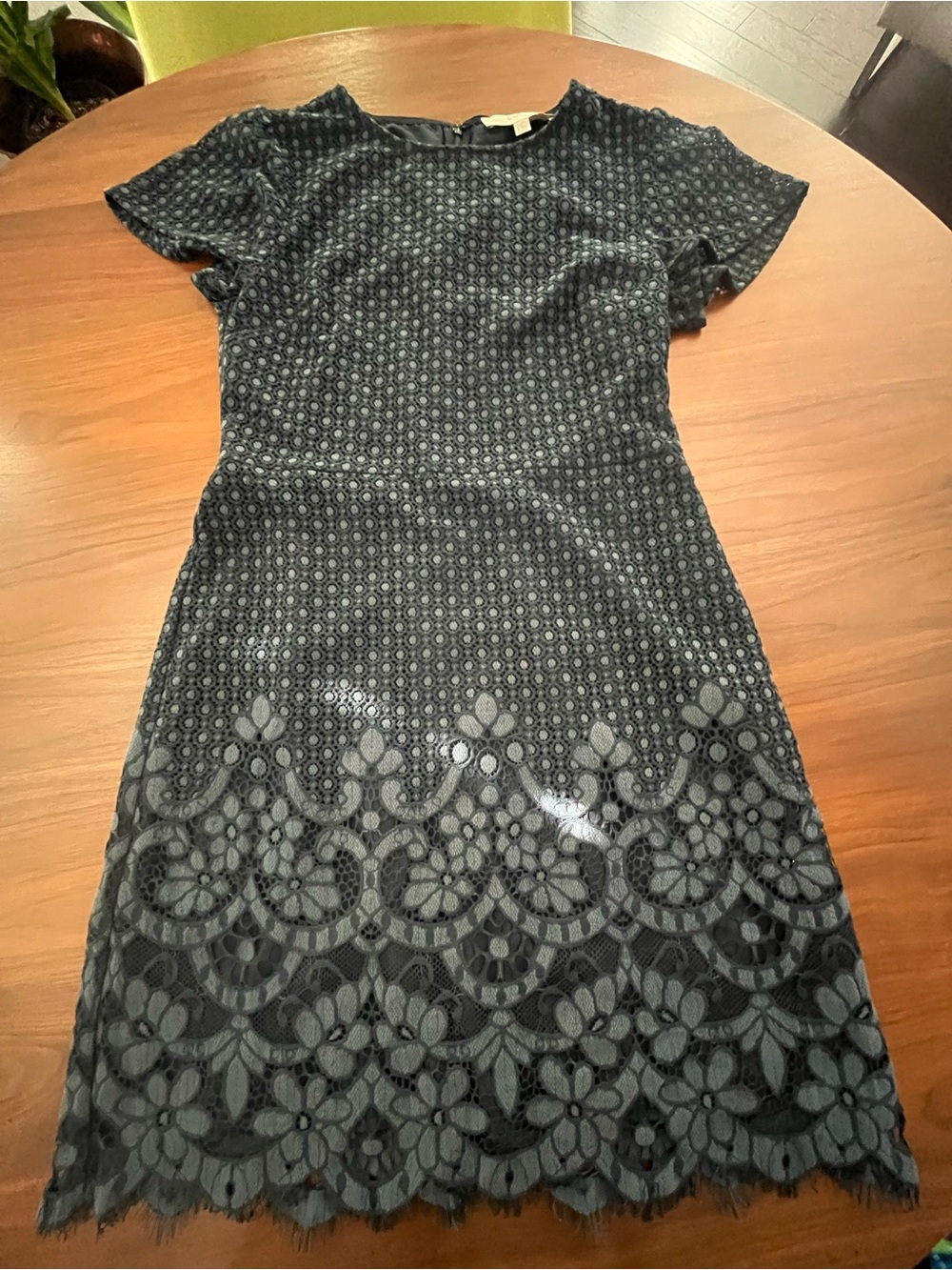 LOFT Elegant Navy Blue  Midi Dress - Size 4